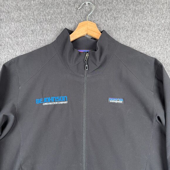 Patagonia Adze Jacket Men's Large Black Polartec Hybrid Softshell Full Zip - Picture 2 of 8